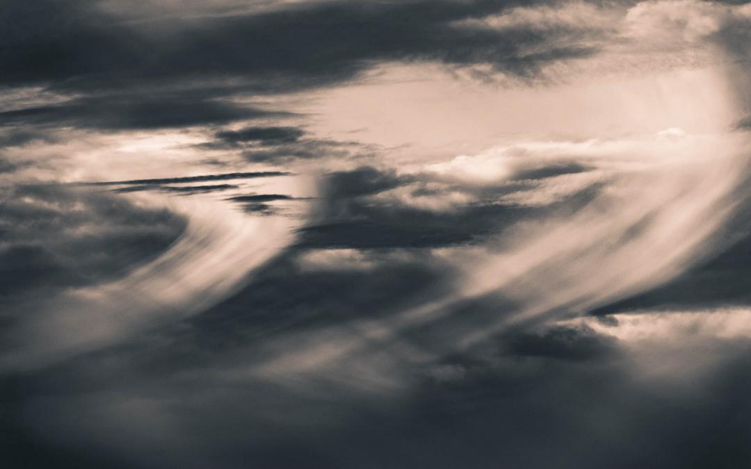 Dramatische Wolken in der Bildbearbeitung